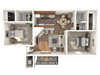 Two Bedroom Two Bath Flat Floor Plan Two Bedroom Two Bath Flat Floor Plan |Candlewood